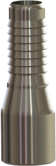 HASS-3 BV by Campbell Fittings | Beveled Combination Nipple | 3/4" Beveled End x 3/4" Hose Barb | 316 Stainless Steel