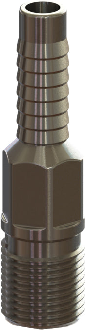 HAPS-4 by Campbell Fittings | Threaded Combination Nipple | 1" Male NPT Thread x 1" Hose Barb | Plated Steel