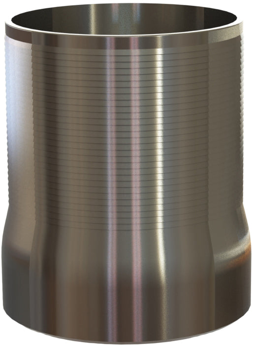 HASS-48 BV by Campbell Fittings | Beveled Combination Nipple | 12" Beveled End x 12" Hose Barb | 316 Stainless Steel