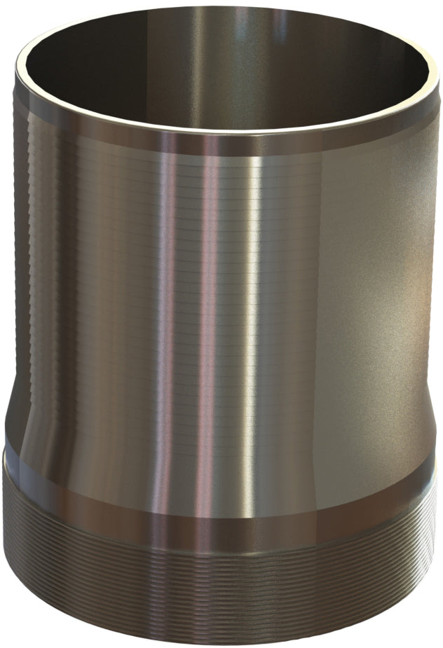 HAPS-32 by Campbell Fittings | Threaded Combination Nipple | 8" Male NPT Thread x 8" Hose Barb | Plated Steel