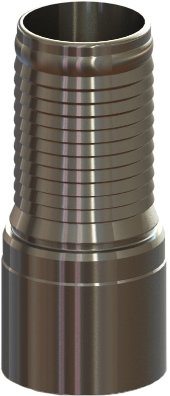 HASS-16C SQ by Campbell Fittings | Square Cut End | 4" Square Cut x 4" Hose Barb | 316 Stainless Steel
