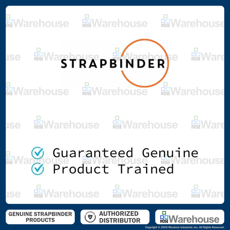 HBCP16 by Strapbinder | Center Punch Clamp | 4" ID | 5/8" Width | .027" Thickness | Galvanized Carbon Steel | Box of 25