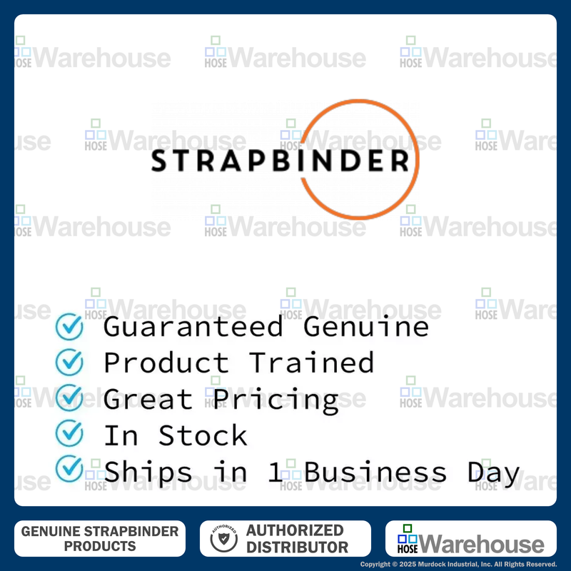 HBCP311 by Strapbinder | Center Punch Clamp | 1-3/8" ID | 3/8" Width | .027" Thickness | Galvanized Carbon Steel | Box of 100