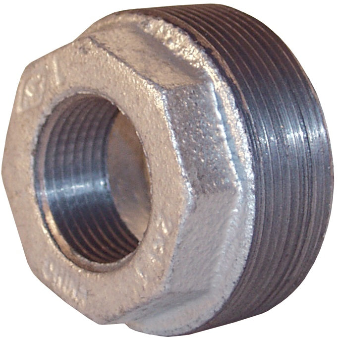 HB1025G by Dixon Valve | Reducer Hex Bushing | 1" Male NPT x 1/4" Female NPT | 150# Galvanized Iron