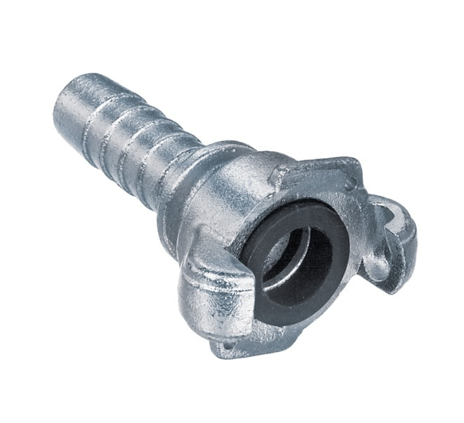 HE-100 by Kuriyama | HE Series | Universal Air Hose Coupling | Two Lug | 1" Hose ID | Zinc Plated Carbon Steel