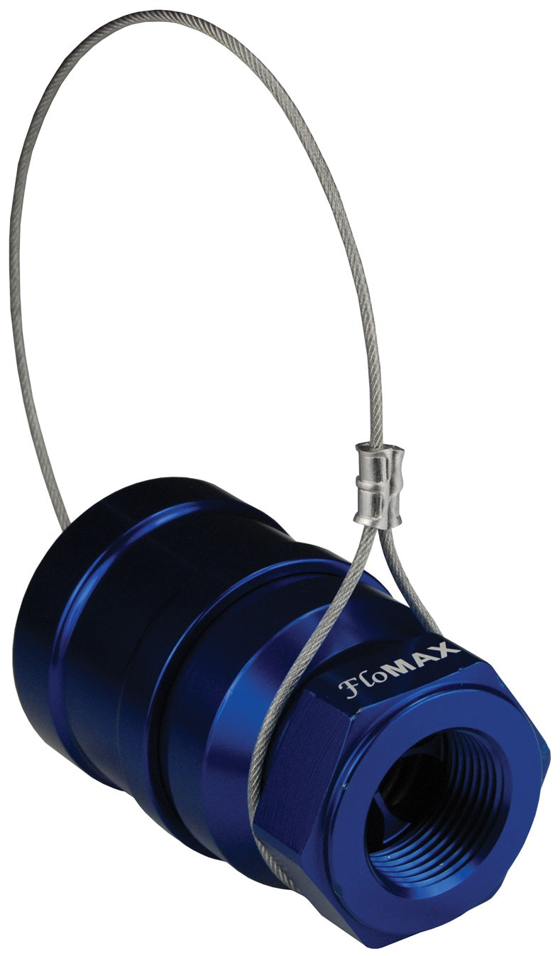 HFN-P5 by Dixon Valve | FloMAX High Flow 1"-Series | Nozzle with Plug | 1" Female NPT | Navy | Anodized Aluminum