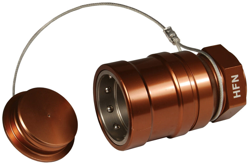 HFN-P6 by Dixon Valve | FloMAX High Flow 1"-Series | Nozzle with Plug | 1" Female NPT | Copper | Anodized Aluminum