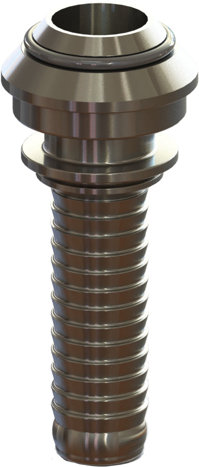 HJS-3 by Campbell Fittings | Hose Stem | 3/4" Viton Seal x 3/4" Hose Barb | Straight | Steel