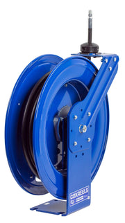 HP-N-160 by Coxreels | SH Series | 4,000 PSI Spring Driven Hose Reel for Grease & Hydraulic Oil | 3/8" Hose ID, 3/8" FNPT Inlet x 3/8" MNPT Hose End | Steel | 35ft Rubber Hose Included
