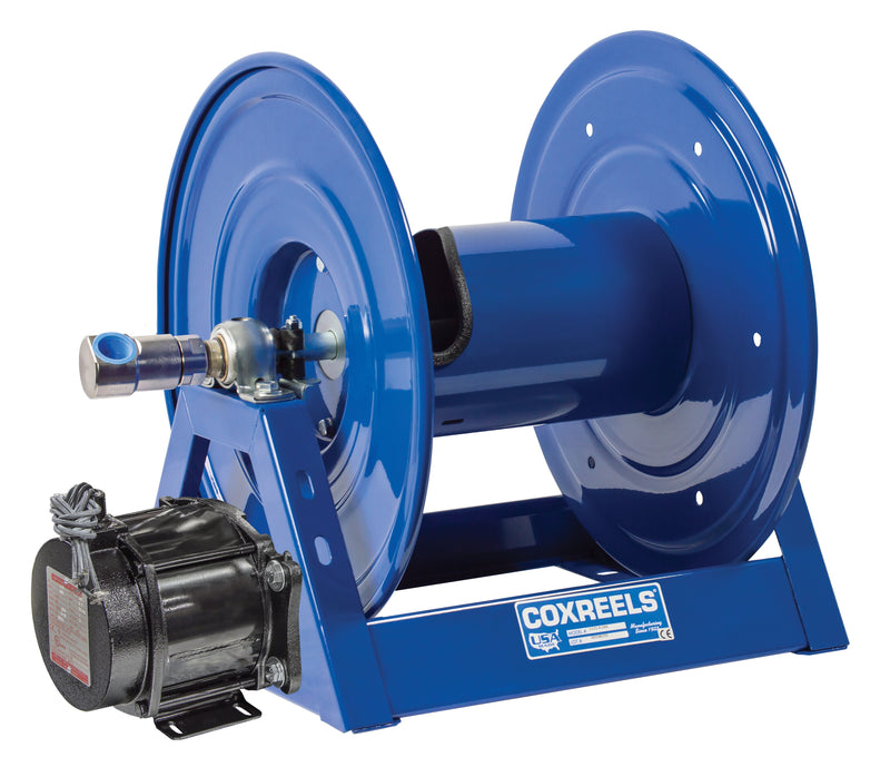 1125-6-75-EA by Coxreels | 1125 Series | 3,000 PSI Motor Driven Hose Reel | 115V AC 1/2 HP Explosion Proof Electric Motor | 1" Hose ID, 1" FNPT Inlet | Steel | 75ft Capacity, Hose Not Included