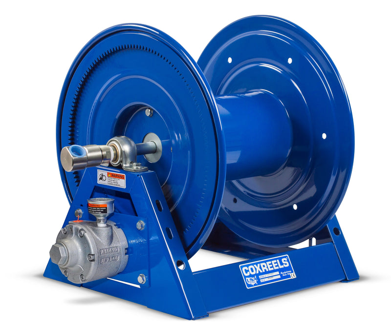 HP1125-4-100-A by Coxreels | HP1125 Series | 5,000 PSI Motor Driven Hose Reel | #4 Gast Air Motor | 1/2" Hose ID, 1/2" FNPT Inlet | Steel | 100ft Capacity, Hose Not Included