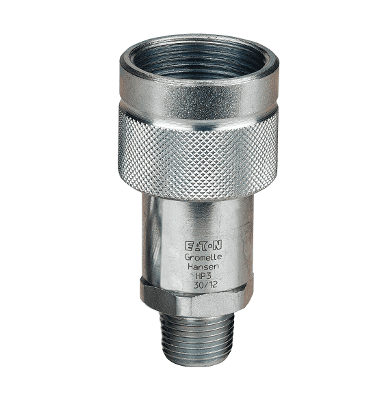 HP3SB37M Hansen® by Danfoss | Quick Disconnect Coupling | HP3 Series | 3/8" Male NPT x 3/8" High Pressure | Socket | NBR Seal | Steel