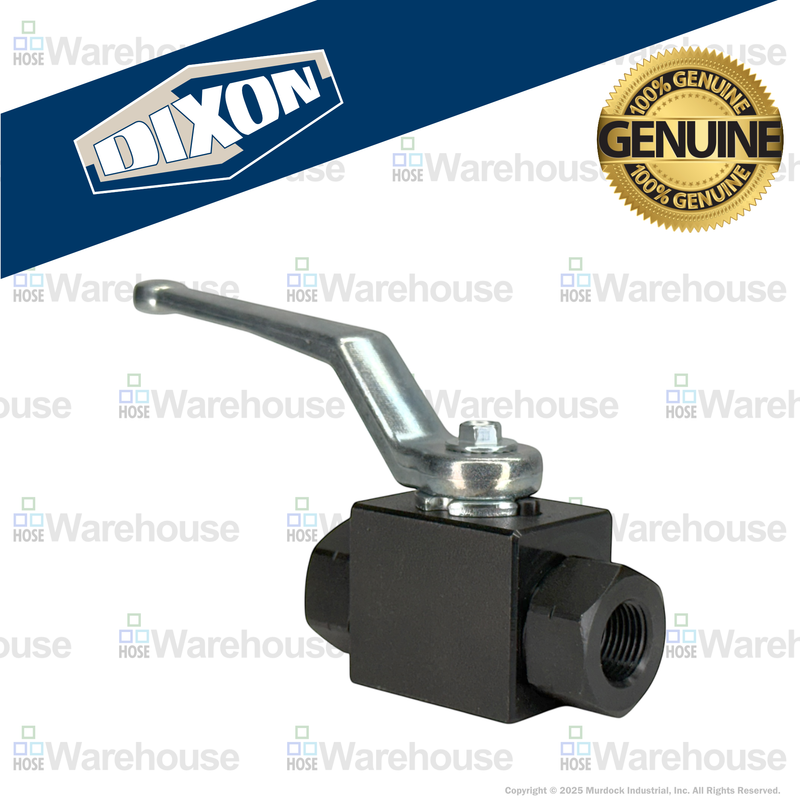 HPBV10 by Dixon Valve | High Pressure Ball Valve | Full-Bore | 1" Female NPT x 1" Female NPT | Carbon Steel