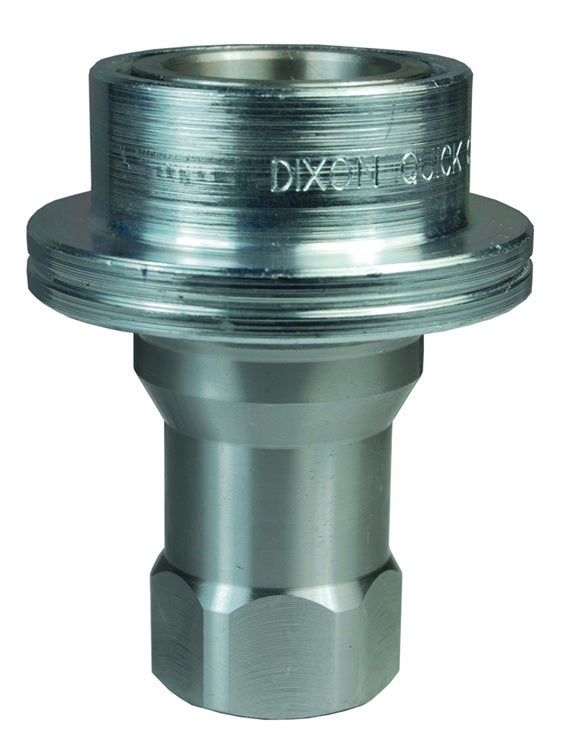 8HSF8-S by Dixon Valve | Hydraulic Quick Disconnect Coupling | HS-Series | 1" Female NPTF x 1" ISO-B Steam Interchange | Socket | EPDM Seal | 303 Stainless Steel