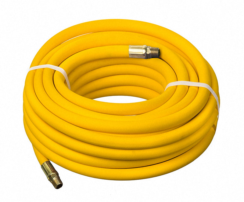HS1131-06X50 Kuri-Tec by Kuriyama | POLYAIR® | HS1131 Series | Multi-Purpose Air Hose Assembly | 3/8" ID | 3/8" x 1/4" Male NPT | Yellow | 50ft Length