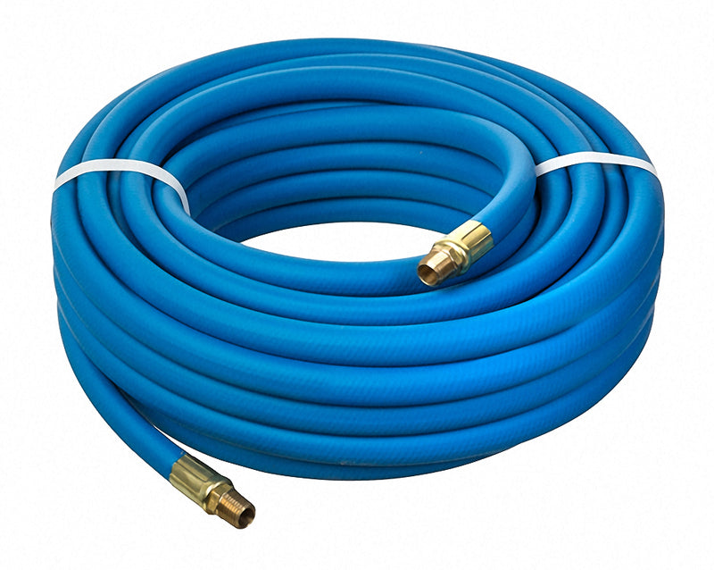 HS1136-06X50 Kuri-Tec by Kuriyama | POLYAIR® | HS1136 Series | Multi-Purpose Air Hose Assembly | 3/8" ID | 3/8" x 1/4" Male NPT | Blue | 50ft Length