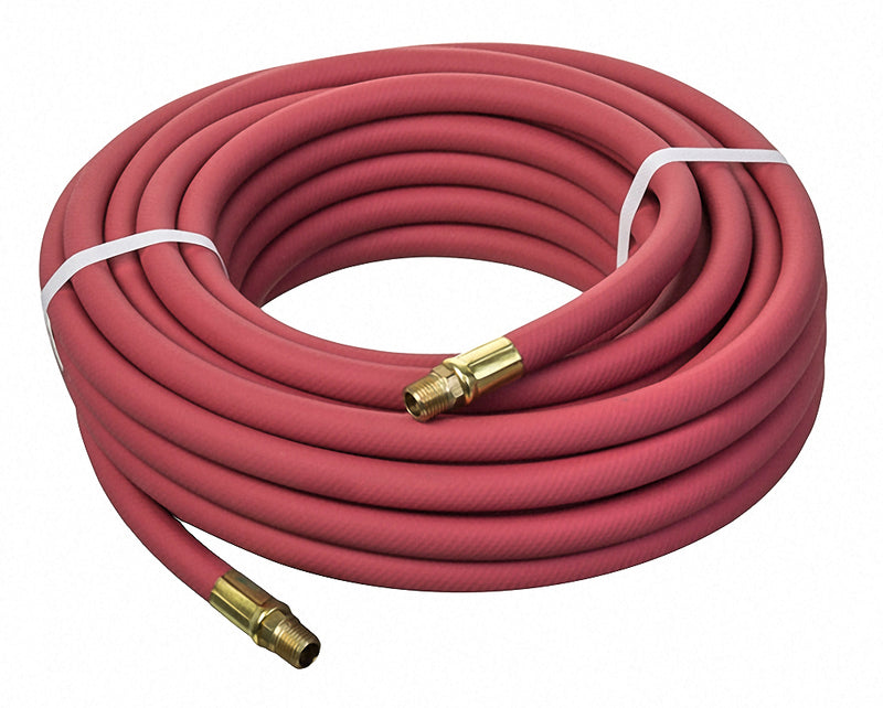 HS1174-06X25 Kuri-Tec by Kuriyama | HS1174 Series | General Service PVC Pneumatic Air Tool Hose Assembly | 3/8" ID | 3/8" x 1/4" Male NPT | Red | 25ft Length
