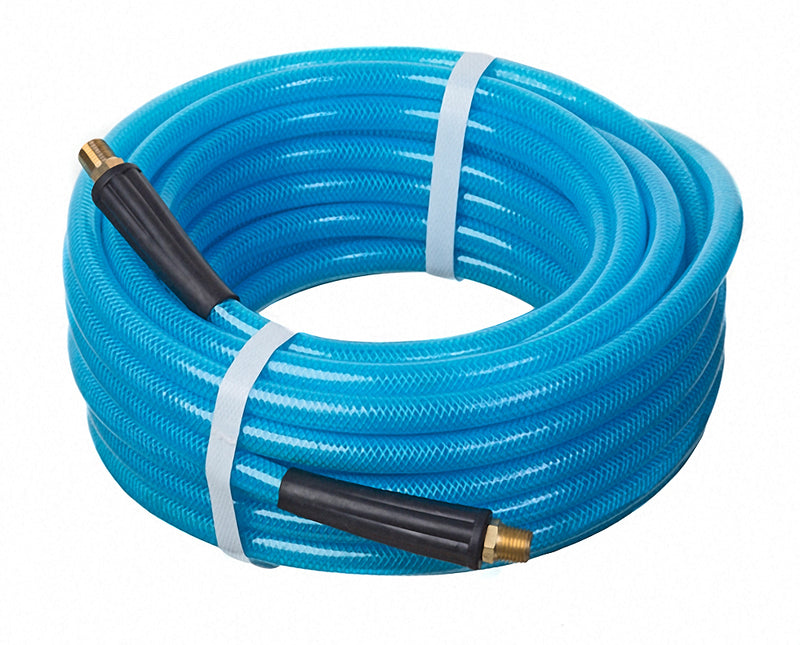 HS5090-04X100 Kuri-Tec by Kuriyama | PNEU-THANE™ | HS5090 Series | Reinforced Polyurethane Pneumatic Air Tool Hose Assembly | 1/4" ID | 1/4" x 1/4" Male NPT | Aqua | 100ft Length