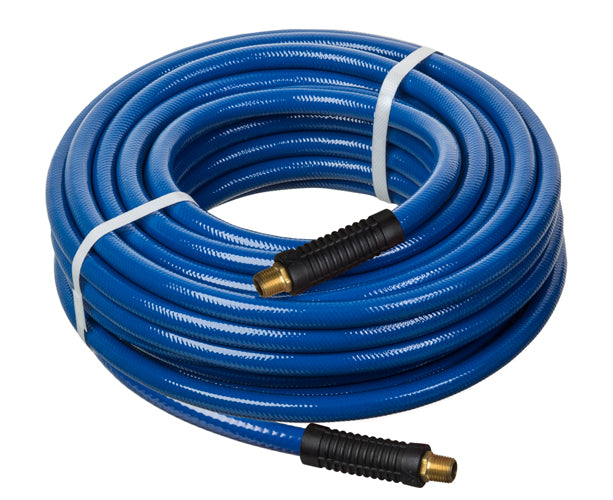 HS5096-06X100 Kuri-Tec by Kuriyama | PNEU-THANE™ | HS5096 Series | Reinforced Polyurethane Pneumatic Air Tool Hose Assembly | 3/8" ID | 3/8" x 1/4" Male NPT | Blue | 100ft Length