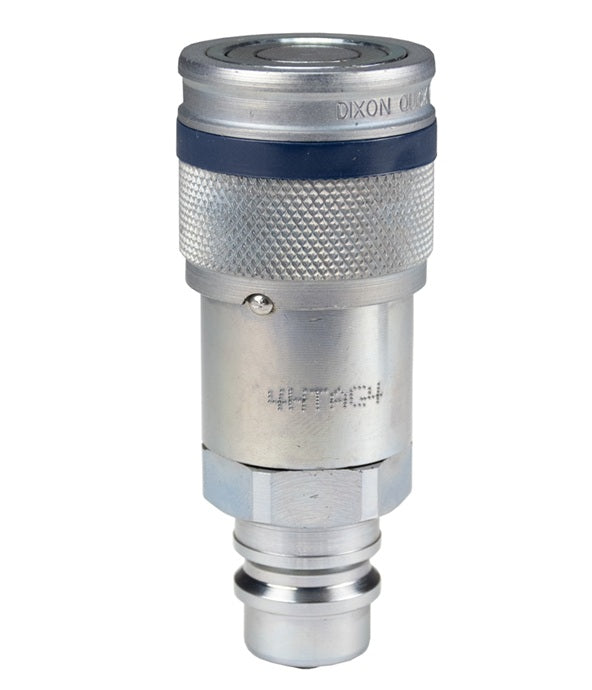 4HTAG4 by Dixon Valve | Hydraulic Quick Disconnect Coupling | HT-AG-Series | Flushface ISO16028 Coupler x ISO7241-A AG Plug Adapter | 1/2" Body Size | Steel