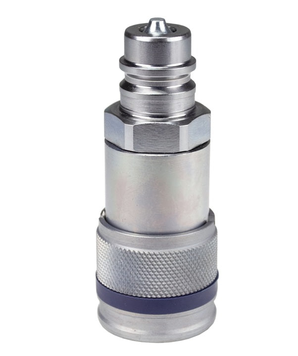 4HTAG4 by Dixon Valve | Hydraulic Quick Disconnect Coupling | HT-AG-Series | Flushface ISO16028 Coupler x ISO7241-A AG Plug Adapter | 1/2" Body Size | Steel 2
