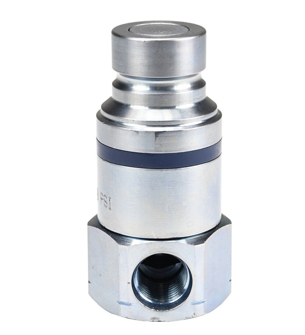 HT49OF3 by Dixon Valve | Hydraulic Quick Disconnect Coupling | HT-Series | 90° Elbow | 3/8" Female ORB x 1/2" ISO16028 Flushface Interchange | Plug | Steel