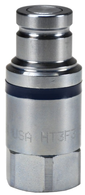 HT12BF12 by Dixon Valve | Hydraulic Quick Disconnect Coupling | HT-Series | 1-1/2" Female BSPP x 1-1/2" ISO16028 Flushface Interchange | Plug | Steel