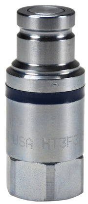 HT4BF6 by Dixon Valve | Hydraulic Quick Disconnect Coupling | HT-Series | 3/4" Female BSPP x 1/2" ISO16028 Flushface Interchange | Plug | Steel