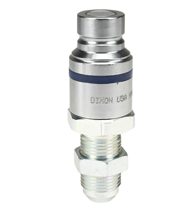 HT4JB6 by Dixon Valve | Hydraulic Quick Disconnect Coupling | HT-Series | 3/4" Male JIC Bulkhead x 1/2" ISO16028 Flushface Interchange | Plug | Steel