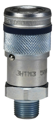 3HTM4 by Dixon Valve | Hydraulic Quick Disconnect Coupling | HT-Series | 1/2" Male NPTF x 3/8" ISO16028 Flushface Interchange | Socket | Nitrile Seal | Steel
