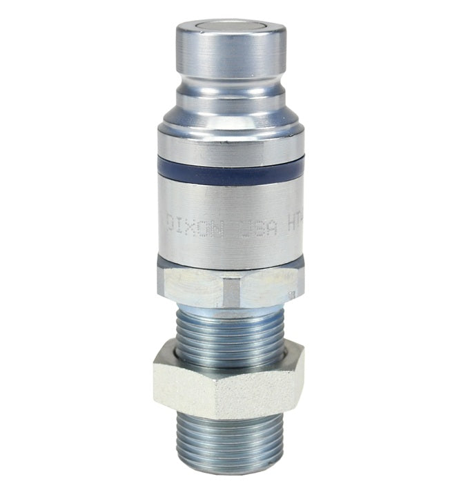 HT4RB5 by Dixon Valve | Hydraulic Quick Disconnect Coupling | HT-Series | 5/8" Male O-Ring Face Seal Bulkhead x 1/2" ISO16028 Flushface Interchange | Plug | Steel