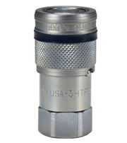 4HTZF6 by Dixon Valve | Hydraulic Quick Disconnect Coupling | HTZ-Series | ISO16028 Connect Under Pressure Flush Face Coupler | 3/4" Female NPTF x 1/2" Body Size | Socket | Steel