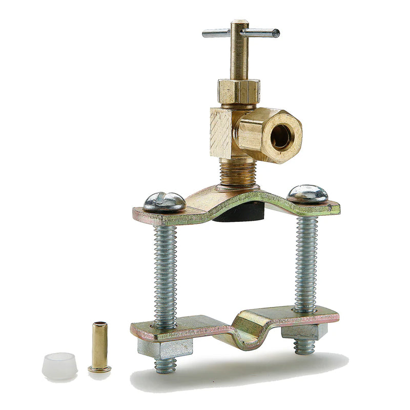 SPV104C-KIT by Parker | Self-Piercing Humidifier Valve Clamp Kit | 1/4" Tube Size x 1/8" Pipe Thread | Brass | Pack of 10