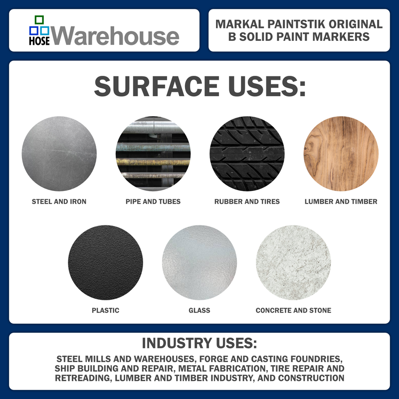 080225 by Markal | B Paintstik | Standard Size 11/16" x 4-3/4" | Blue
