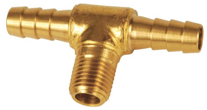1790604C by Dixon Valve | Hose Mender / Splicer Reducer | Tee | 3/8" Hose ID x 3/8" Hose ID x 1/4" Male NPTF Branch | Brass