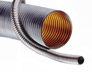 HTG4150-300X25 Hose Tec® by Kuriyama | HTG4150 Series | Rough Bore Interlocked Metal Hose | Light Weight | 3" ID | Galvanized Steel | 25ft Length