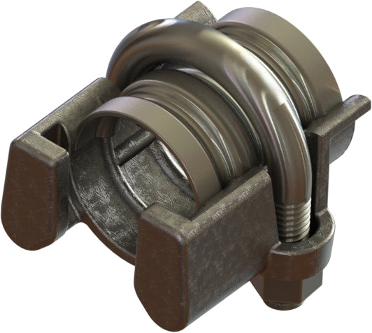 IC-10L by Campbell Fittings | Interlocking U-Bolt Clamp | Double U-Bolt | 2-1/2" Hose Size | 3-9/32" - 3-9/16" Hose OD min/max