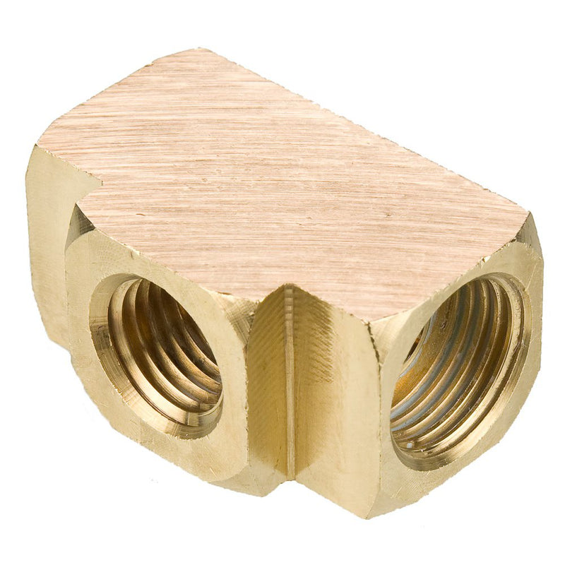 252IFHD-6-4 by Parker | Inverted Flare Fittings | 3/8" Inverted Flare x 1/4" Female Pipe Thread | 1.48" Length | Tee | Brass | Pack of 10