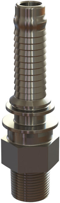 IMS-3SW by Campbell Fittings | Ground Joint Coupling | Swivel Male Stem | 3/4" Male NPT Thread x 3/4" Hose Barb | Straight | Plated Steel