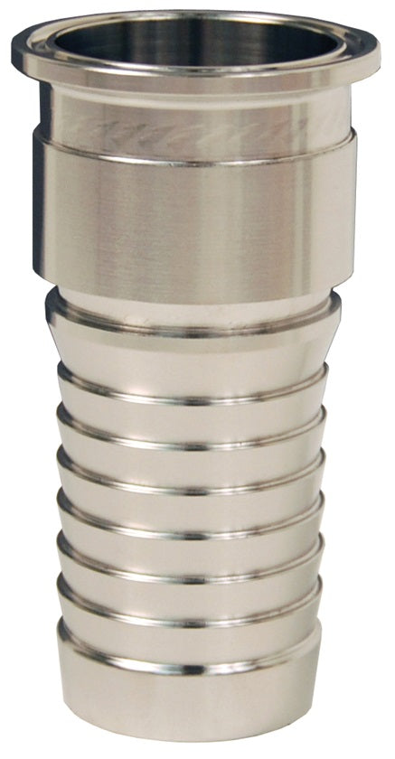 IXSE64 by Dixon Valve | Holedall® Internal Expansion (IX) Sanitary Hose Stem | Clamp End x 4" Hose ID | 304 Stainless Steel