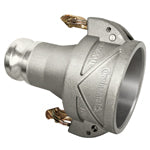 DA6040SS by Campbell Fittings | Insta-Lock™ | Cam & Groove Coupling | Type DA (Jump Size) | 6" Coupler x 4" Adapter | Stainless Steel