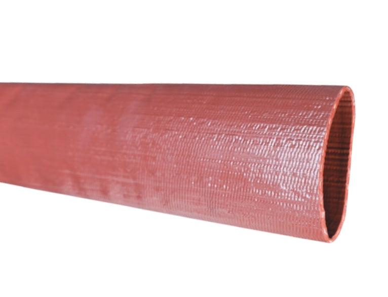 IS800X300 Ironsides® by Kuriyama | IS Series | Premium Heavy Duty Water Discharge Hose | PVC | 8" Size | 8.150" Hose ID | Brick Red | 300ft Length