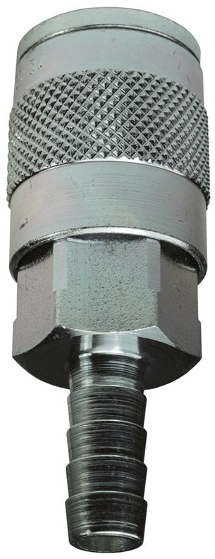 3JS3 by Dixon Valve | Pneumatic Quick Disconnect Coupling | J-Series | Hose Barb | 3/8" Hose ID x 3/8" Automotive Interchange | Socket | Nitrile Seal | Steel