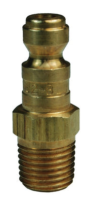 J2M2-B by Dixon Valve | Pneumatic Quick Disconnect Coupling | J-Series | 1/4" Male NPTF x 1/4" Automotive Interchange | Plug | Brass
