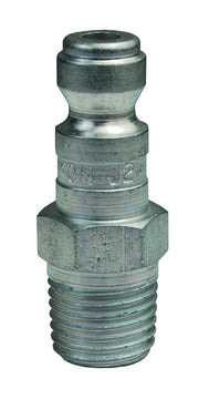J2M2 by Dixon Valve | Pneumatic Quick Disconnect Coupling | J-Series | 1/4" Male NPTF x 1/4" Automotive Interchange | Plug | Steel
