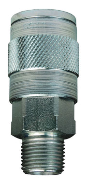 3JM2 by Dixon Valve | Pneumatic Quick Disconnect Coupling | J-Series | 1/4" Male NPTF x 3/8" Automotive Interchange | Socket | Nitrile Seal | Steel
