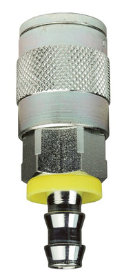 3JB3 by Dixon Valve | Pneumatic Quick Disconnect Coupling | J-Series | Push-Loc Hose Barb | 3/8" Hose ID x 3/8" Automotive Interchange | Socket | Nitrile Seal | Steel