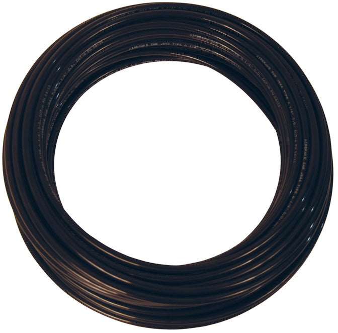 J844-04-BL-100 by Dixon Valve | Nylon D.O.T. Air Brake Tubing Roll | 1/4" Tube Size | Black | 100ft Length