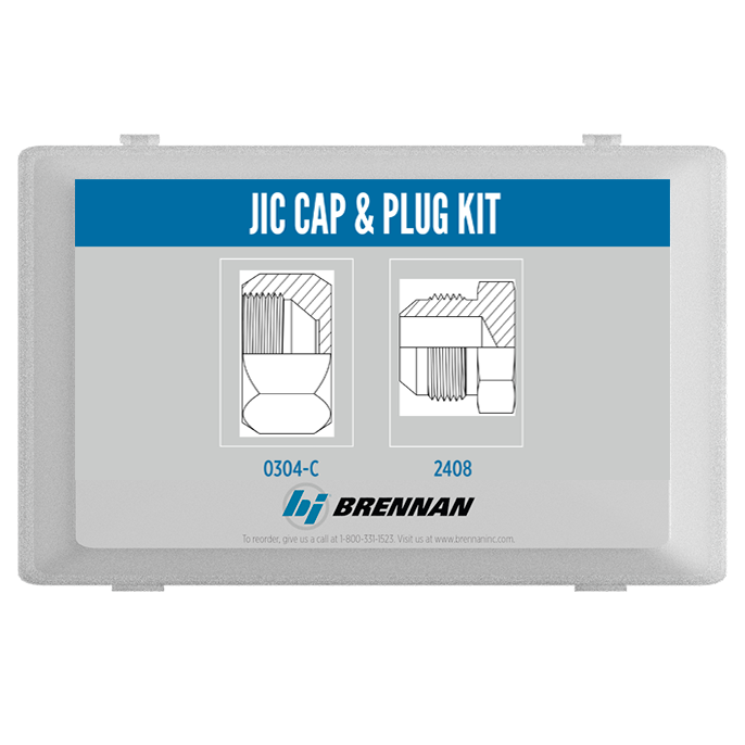 KT1001-JIC by Brennan Inc. | JIC Cap and Plug Kit with Box