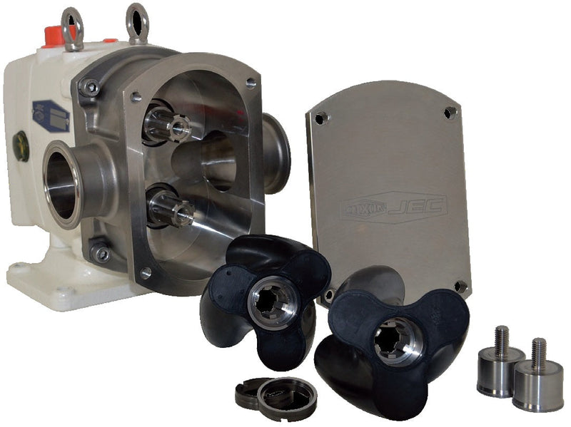 JRZW120 (JRZW-120) by Dixon Valve | JRZW-Series | Sanitary Rotary Lobe Wine Pump | 2" Clamp Port Size | 35 GPM Flow Max | 115 PSI